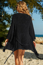 Load image into Gallery viewer, Tulum Tie-Waist Openwork Crochet Cover Up