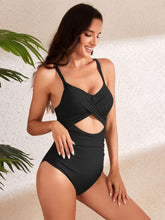 Load image into Gallery viewer, Jasmine Crisscross Cutout V-Neck One-Piece Swimwear
