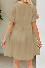 Load image into Gallery viewer, Avi V-Neck Flounce Sleeve Cover-Up Dress
