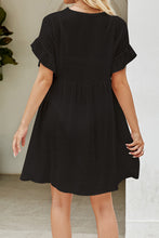 Load image into Gallery viewer, Avi V-Neck Flounce Sleeve Cover-Up Dress
