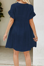 Load image into Gallery viewer, Avi V-Neck Flounce Sleeve Cover-Up Dress
