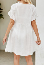 Load image into Gallery viewer, Avi V-Neck Flounce Sleeve Cover-Up Dress
