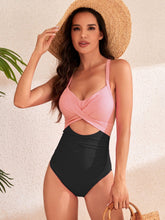 Load image into Gallery viewer, Jasmine Crisscross Cutout V-Neck One-Piece Swimwear
