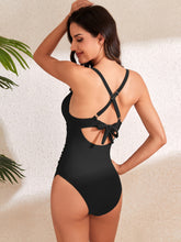 Load image into Gallery viewer, Jasmine Crisscross Cutout V-Neck One-Piece Swimwear
