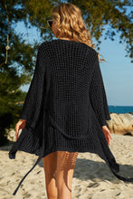 Load image into Gallery viewer, Tulum Tie-Waist Openwork Crochet Cover Up
