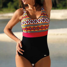 Load image into Gallery viewer, Eve Color Block Printed One-Piece Swimsuit
